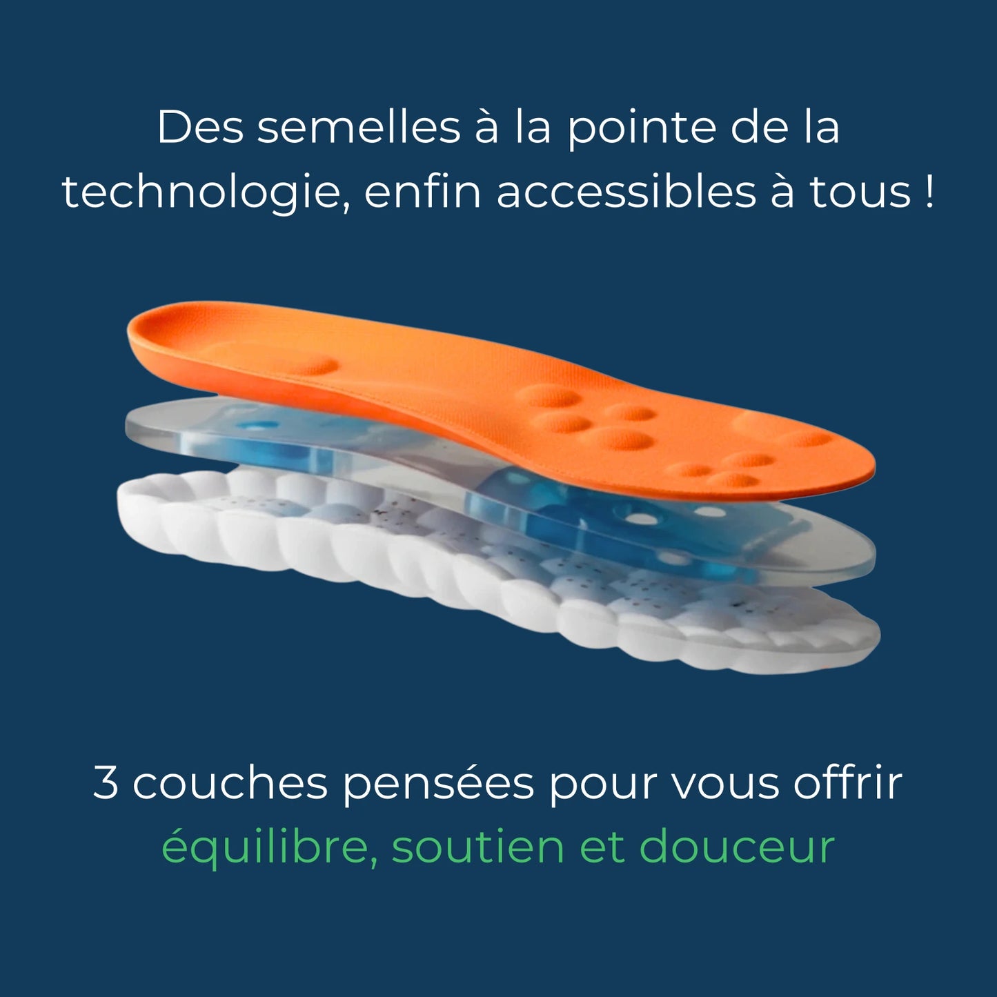Semelles de décompression sciatique